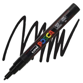 Posca PC-3M dekormarker, fekete (black)
