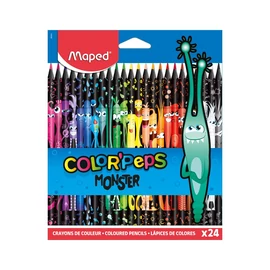 Color`Peps Monster színes ceruza készlet, háromszögletű, 24 szín