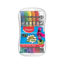 Tempera készlet, 12 darabos, műanyag dobozban