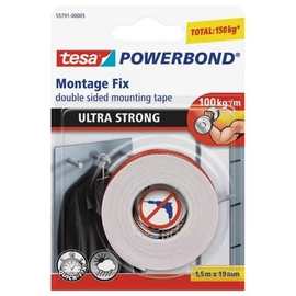 Powerbond ultraerős kétoldalas ragasztószalag, 19 mm × 1.5 m