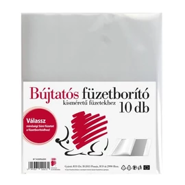 Süni bújtatós füzetborító, A5, PP, víztiszta (7450056000)