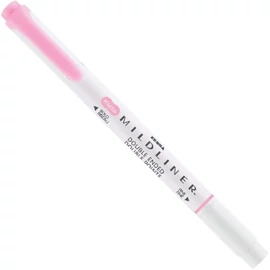 Szövegkiemelő, 1,0/3,5 mm, kétvégű, "Mildliner Fluorescent", rózsaszín