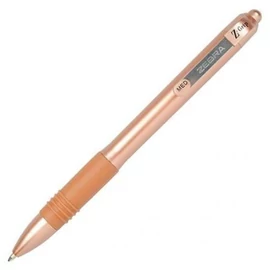 Golyóstoll, 0,27 mm, nyomógombos, "Z-Grip Smooth Rose Gold", kék