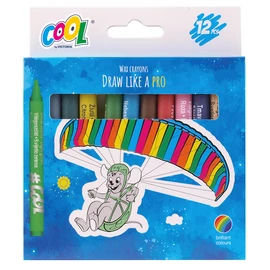 Zsírkréta, kerek, 12 szín