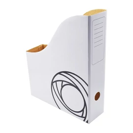 Iratpapucs, 8 cm, mikrohullámú karton, fehér