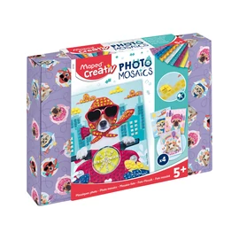 Mozaikos képkészítő készlet, MAPED CREATIV, "Cute Animals", aranyos állatok