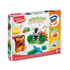 Modellező gyurma készlet, levegőre száradó, MAPED CREATIV, "Modeling Friends Wild", vadvilág