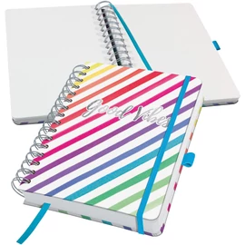 Jolie Good Vibes spirálfüzet, 168x215 mm, sima, 120 lap, keményfedeles