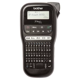 P-Touch PT-H110 elektromos feliratozógép, kézi, QWERTY billentyűzet, LCD kijelző, TZe szalagos