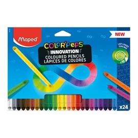 Color`Peps INFINITY színes ceruza készlet, háromszögletű, 24 szín