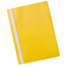 gyorsfűző, A4, műanyag, sárga