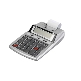 PC26II számológép szalagos 12 digites 2 színű nyomtatás, tartozék adapterrel