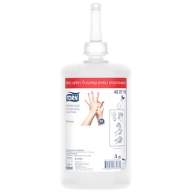 Folyékony szappan, fertőtlenítő, alkoholmentes, 1 l, S1 rendszer, 420710