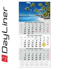 Naptár, speditőr, három hónapos, egy tömbös