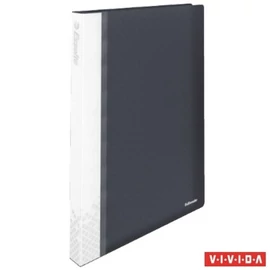 Bemutatómappa, 40 zsebes, A4, kemény borító, "Vivida", fekete