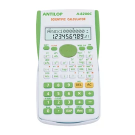 Számológép tudományos 240 funkciós zöld Antilop A-8200C