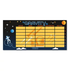 Órarend egylapos fiús, Ars Una GRAVITY 25db/csomag