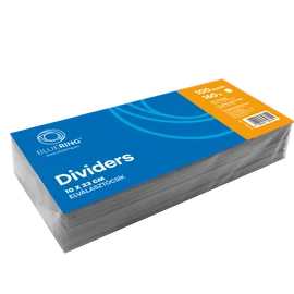 Elválasztócsík, karton 190g. 10,5x24cm, 100 db/csomag, Bluering® fehér