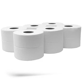 Toalettpapír 2 rétegű közületi átmérő: 19 cm 100 % cellulóz 100 m/tekercs 12 tekercs/csomag Bluering® hófehér