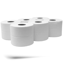 Toalettpapír 2 rétegű közületi átmérő: 19 cm 100 % cellulóz 100 m/tekercs 12 tekercs/csomag Bluering® hófehér