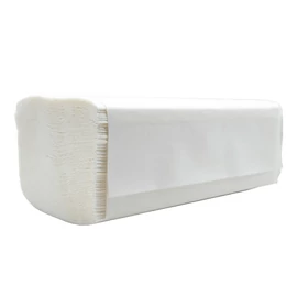 Kéztörlő 1 rétegű V hajtogatású 100 % cellulóz 200 lap/csomag 20 csomag/karton Bluering® fehér