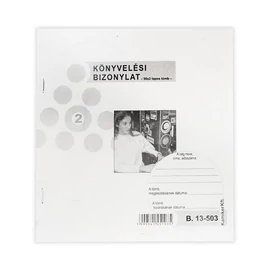 Könyvelési bizonylat 50x2 lapos tömb 203x198 mm B.13-503/V