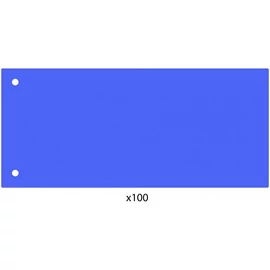 Elválasztócsík, 24x10,5 cm, 100 db/csomag PP Economix kék