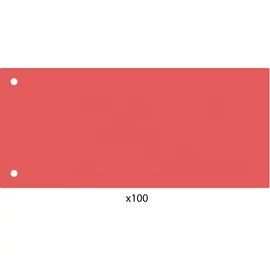 Elválasztócsík, 24x10,5 cm, 100 db/csomag PP Economix piros