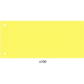 Elválasztócsík, 24x10,5 cm, 100 db/csomag PP Economix sárga