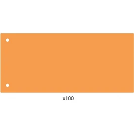 Elválasztócsík, 24x10,5 cm, 100 db/csomag PP Economix narancs