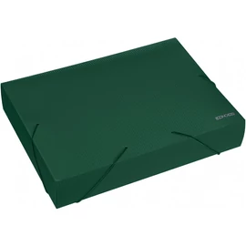 Gumis mappa A4, PP rombuszmintás gerincvastagított 60mm, Economix zöld