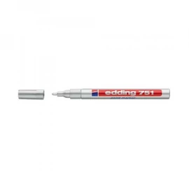 Lakkmarker 1-2mm, kerek Edding 751 ezüst