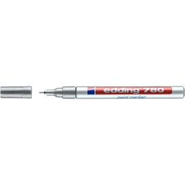 Lakkmarker 0,8mm, kerek Edding 780 ezüst