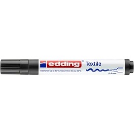 Textilfilc 2-3mm, kerek Edding 4500 fekete