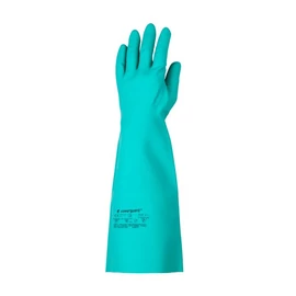 Gumikesztyű vegyszerálló 10-es méret 45 cm hosszú Nitril zöld_Coverguard