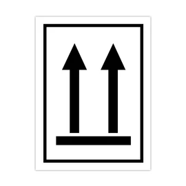 Információs címke, papír Csomag helyzete fölfelé 7,5cmx10cm 300db/tekercs