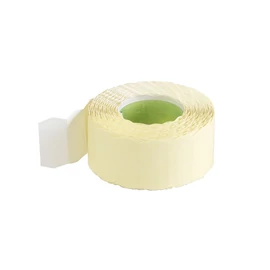 Árazószalag 25x12mm, stancolt 10 tekercs/csomag, fehér