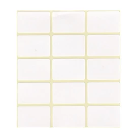 Etikett címke, 20x30mm, 4 lap, 15 címke/lap