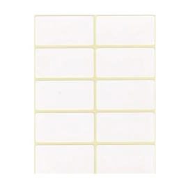 Etikett címke, 25x50mm, 6 lap, 10 címke/lap