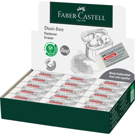 Radír, Faber-Castell forgácsmentes, 42x21x11mm fehér