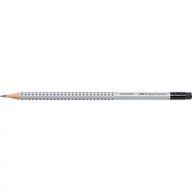 Grafitceruza B,radíros háromszögletű GRIP 2001 Faber-Castell ezüst test