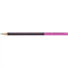 Grafitceruza HB,kéttónusú háromszögletű GRIP 2001 Faber-Castell fekete/rózsaszín test