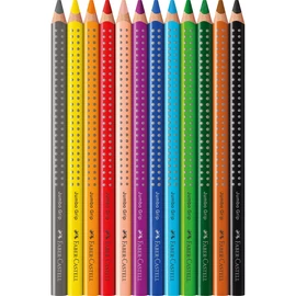 Színes ceruza készlet háromszögletű GRIP Jumbo Faber-Castell  12klf. szín