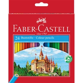 Színes ceruza készlet hatszögletű kastélyos Faber-Castell  24klf. szín