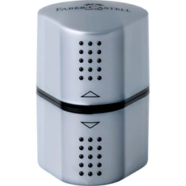 Hegyező 3lyukú tartályos GRIP 2001 Faber-Castell ezüst