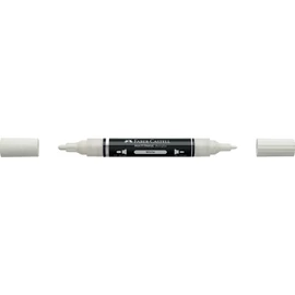 Akril marker kétvégű MULTIMARK 101 Faber-Castell fehér 