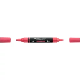 Akril marker kétvégű MULTIMARK 124 Faber-Castell vörös 