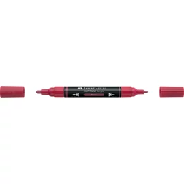 Akril marker kétvégű MULTIMARK 433 Faber-Castell piros bogyó