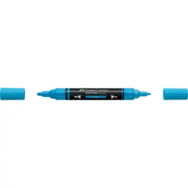 Akril marker kétvégű MULTIMARK 448 Faber-Castell azúrkék 