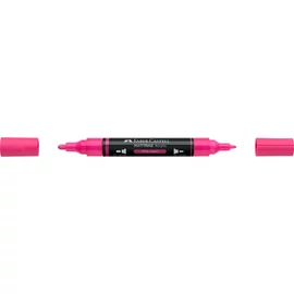 Akril marker kétvégű MULTIMARK 253 Faber-Castell neon rózsaszín
